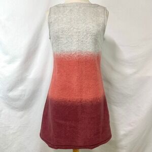 HOSS INTROPIA ANTHROPOLOGIE Sienna Ombre Felted Wool Sheath Dress‎ M Mod Office
